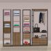 Quarto Modulado Completo 4 Módulos Estilo Industrial Steel Quadra Vermont Base Preto - Artesano
