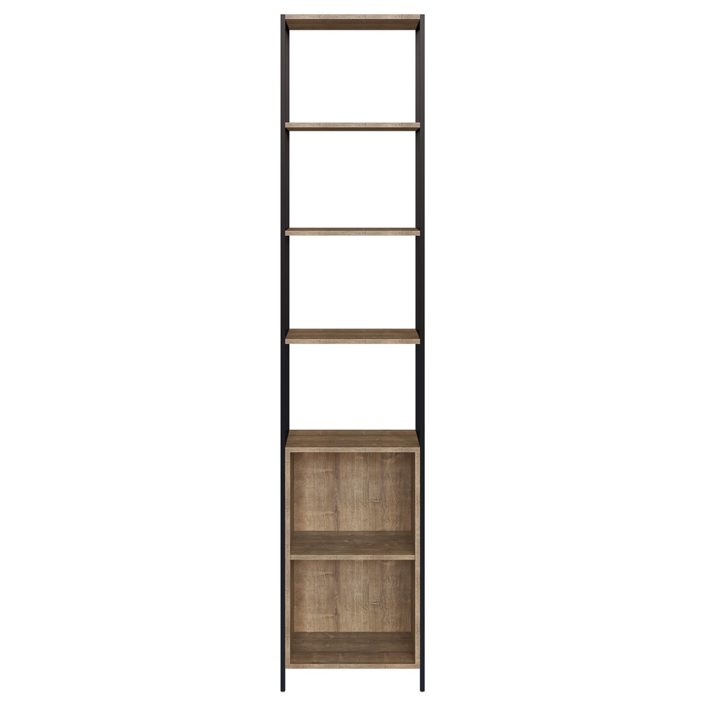 Quarto Modulado Completo 4 Módulos Estilo Industrial Steel Quadra Vermont Base Preto - Artesano