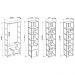 Quarto Modulado Completo 4 Módulos Estilo Industrial Steel Quadra Vermont Base Preto - Artesano