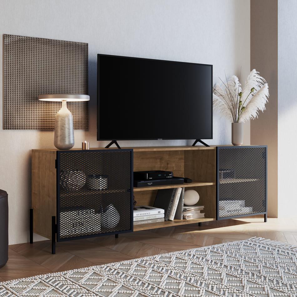 Rack 2 Portas 180Cm York Para Tv Até 70 Polegadas