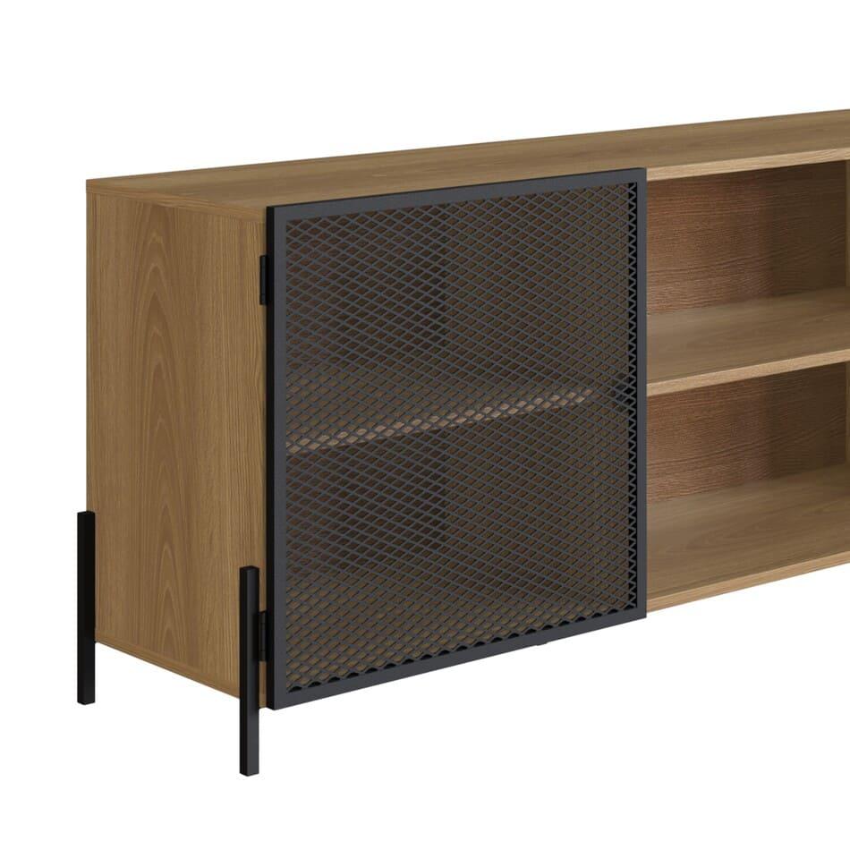 Rack 2 Portas 180Cm York Para Tv Até 70 Polegadas