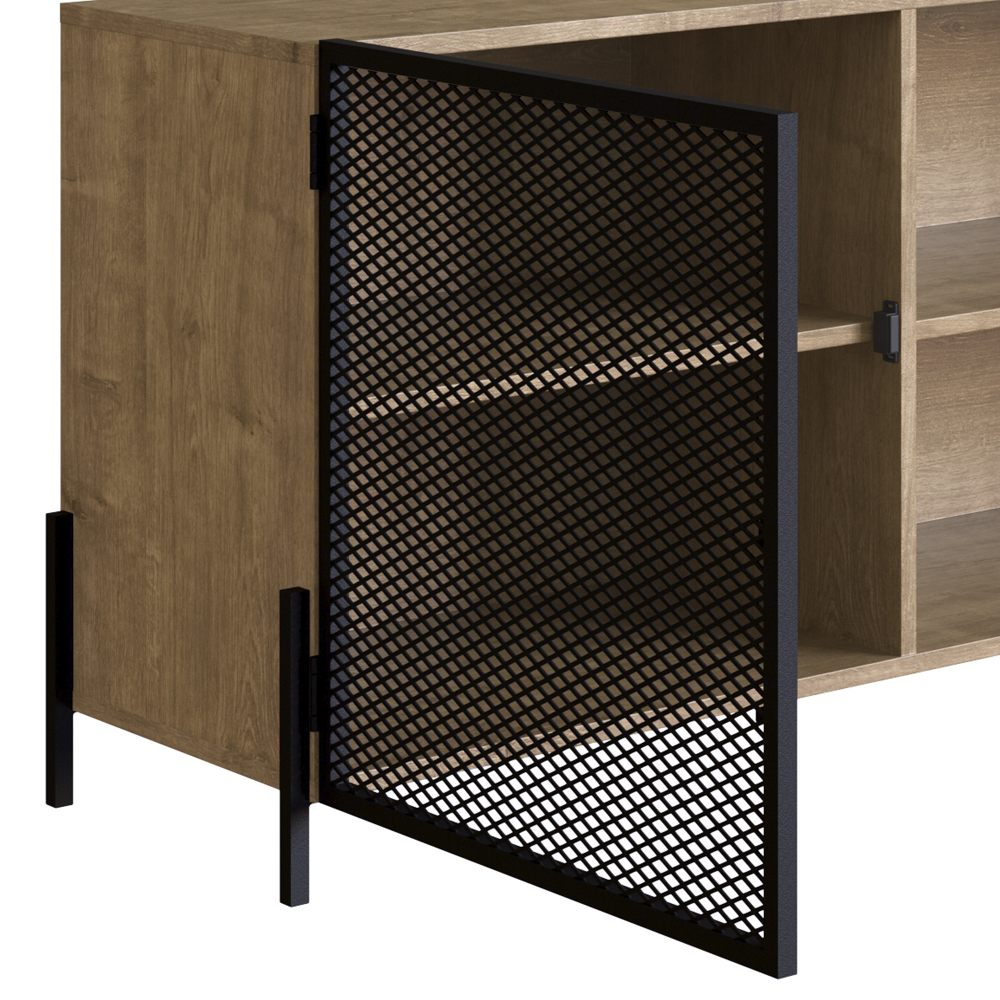 Rack 2 Portas Em Aço Para TV 70 Pol York Vermont Artesano