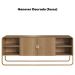 Rack Bancada Organica TV 55 Pol 150 cm 28070 Hanover Dourado Artesano