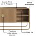 Rack Bancada Organica TV 55 Pol 150 cm 28070 Hanover Dourado Artesano
