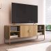 Rack Bancada Organica TV 55 Pol 150 cm 28070 Hanover Dourado Artesano