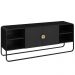 Rack Bancada Organica TV 55 Pol 150 cm 28070 Nero Preto Artesano