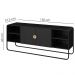 Rack Bancada Organica TV 55 Pol 150 cm 28070 Nero Preto Artesano