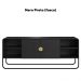 Rack Bancada Organica TV 55 Pol 150 cm 28070 Nero Preto Artesano