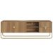Rack Bancada Organica TV 65 Pol 180 cm 28076 Hanover Dourado Artesano