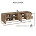 Rack Bancada Organica TV 65 Pol 180 cm 28076 Hanover Dourado Artesano