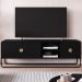 Rack Bancada Organica TV 65 Pol 180 cm 28076 Nero Preto Artesano