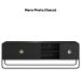 Rack Bancada Organica TV 65 Pol 180 cm 28076 Nero Preto Artesano