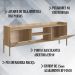 Rack Para TV 65 Pol 183 CM Pes Madeira 27930 Oslo Hanover Artesano
