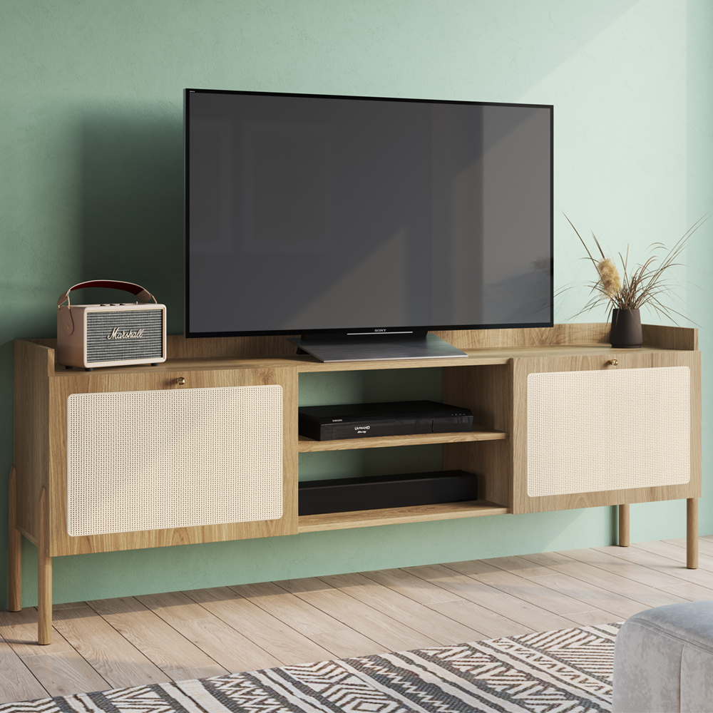 Rack Para TV 65 Pol 183 CM Pes Madeira 27930 Oslo Hanover Artesano
