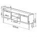 Rack Para TV 65 Pol 183 CM Pes Madeira 27930 Oslo Hanover Artesano