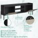 Rack Para TV 65 Pol 183 CM Pes Madeira 27930 Oslo Nero Artesano