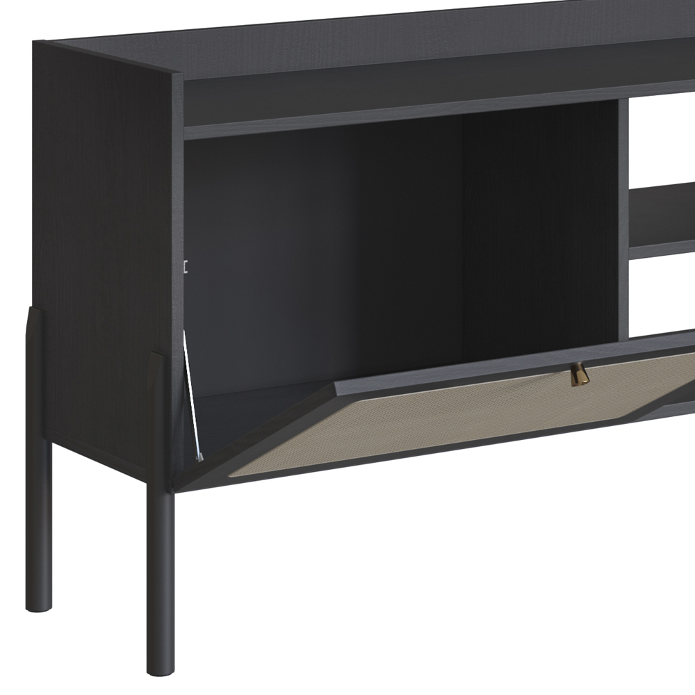 Rack Para TV 65 Pol 183 CM Pes Madeira 27930 Oslo Nero Artesano