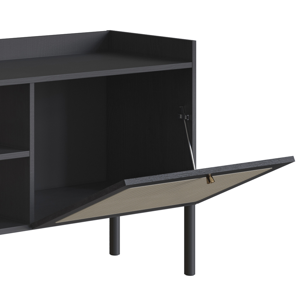 Rack Para TV 65 Pol 183 CM Pes Madeira 27930 Oslo Nero Artesano