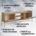 Rack Para TV 65 Pol 183 CM Pes Metal 28930 Oslo Hanover Artesano