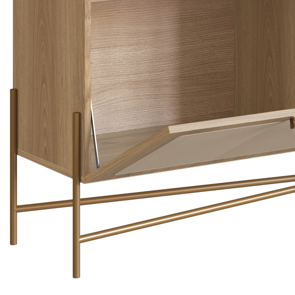Rack Para TV 65 Pol 183 CM Pes Metal 28930 Oslo Hanover Artesano