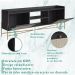 Rack Para TV 65 Pol 183 CM Pes Metal 28930 Oslo Nero Artesano