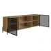 Rack York 180cm Estrutura Preto Fosco - Hanover