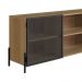 Rack York 180cm Estrutura Preto Fosco - Hanover