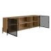 Rack York Hanover e Preto 180 cm