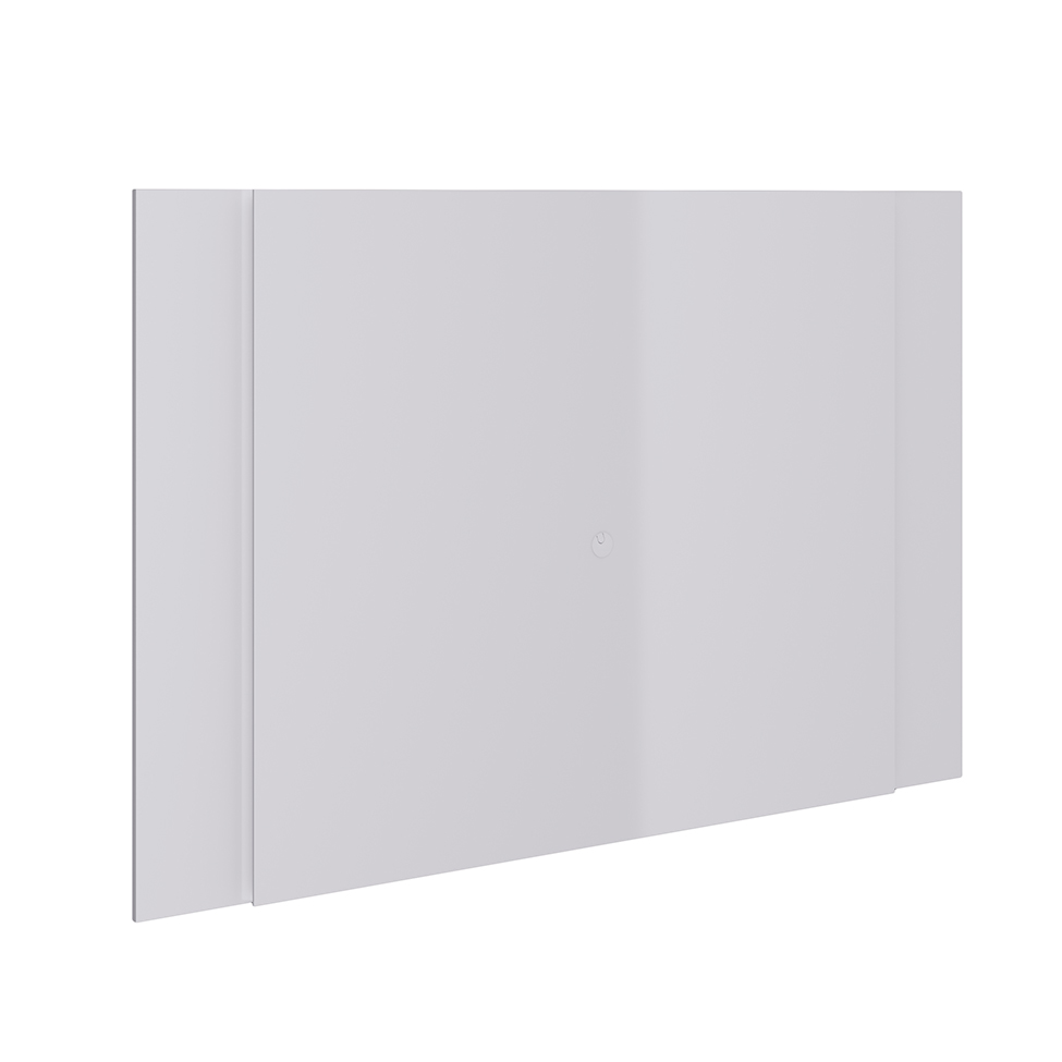 Rack com Painel para TV até 60 Polegadas Vesta 2 PT Branco Thassos e Preto