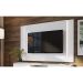 Rack com Painel para TV até 60 Polegadas Vesta 2 PT Branco Thassos e Preto