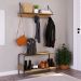 Sapateira Banco Tube 90cm Estrutura Preto Fosco - Vermont