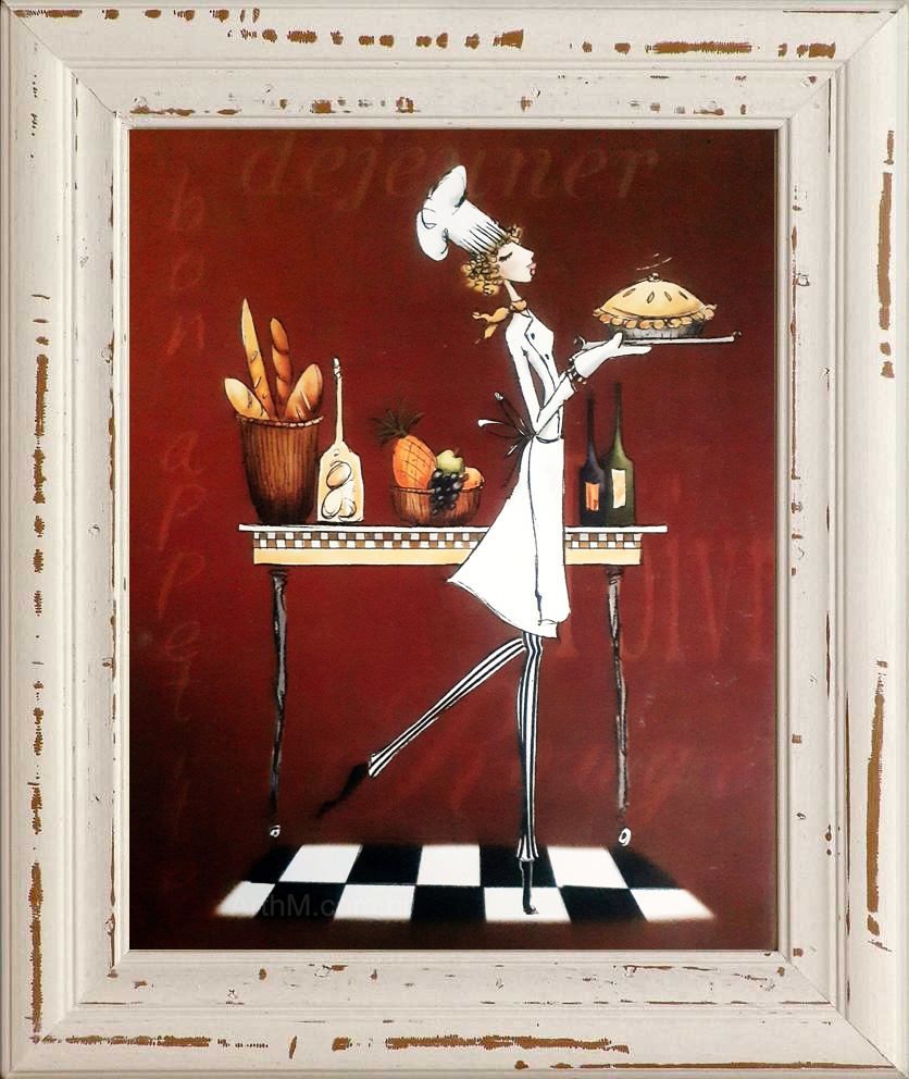 Gravura Coleção Cozinha Bom Apetite 25 X 20 Cm