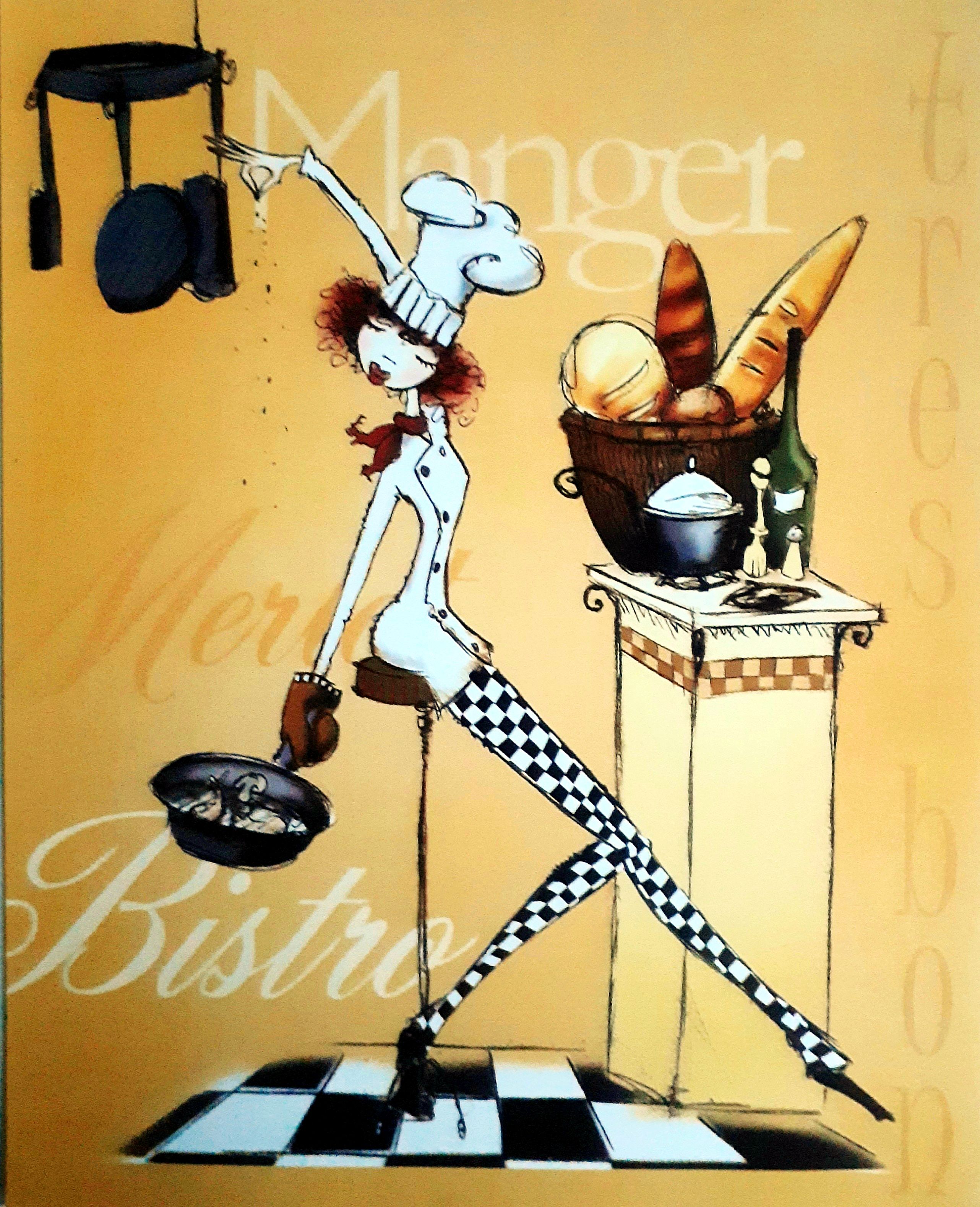 Gravura Coleção Cozinha Bom Apetite III 25 X 20 Cm