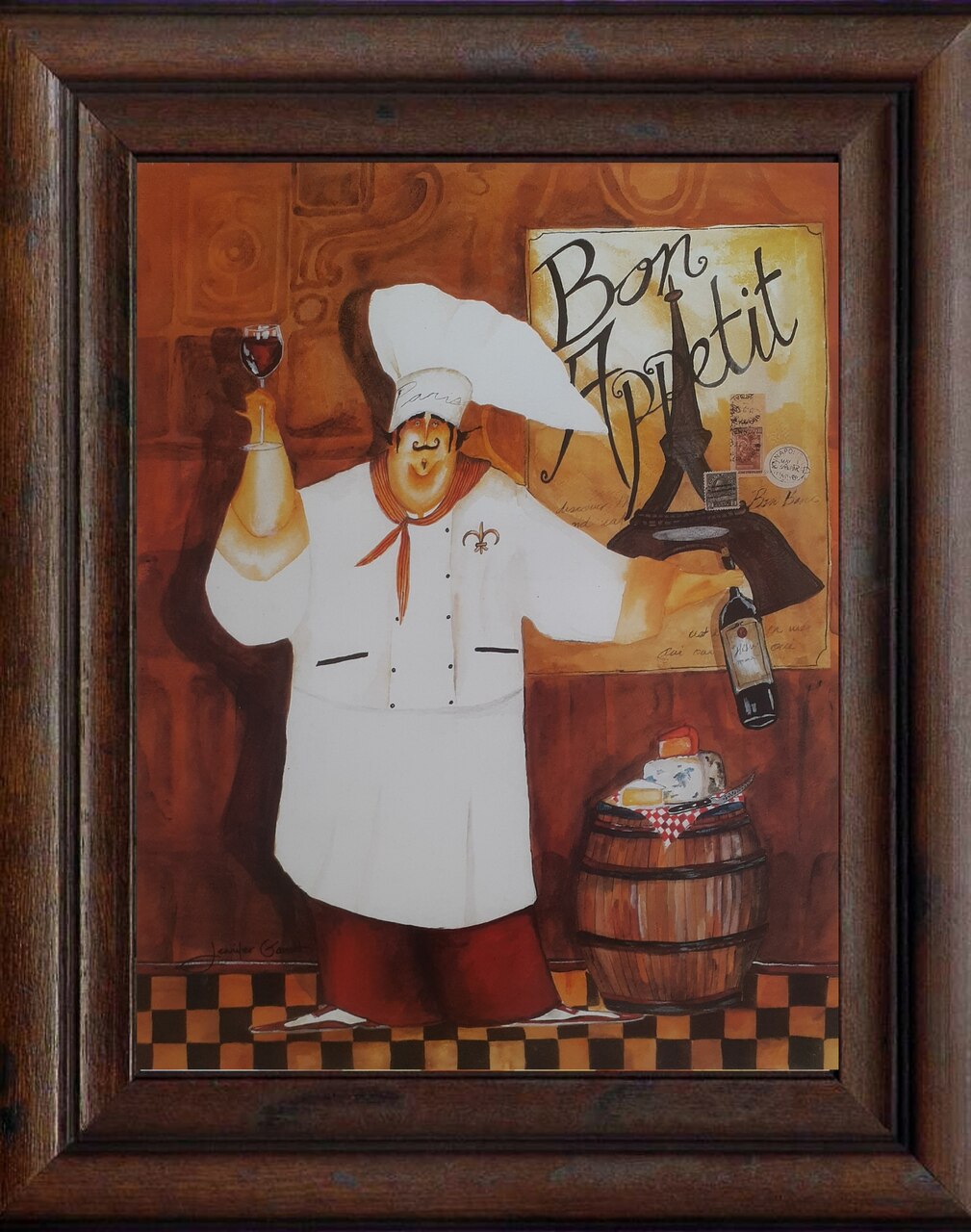 Gravura Coleção Cozinha Bon Appetit 35,5 x 28 cm