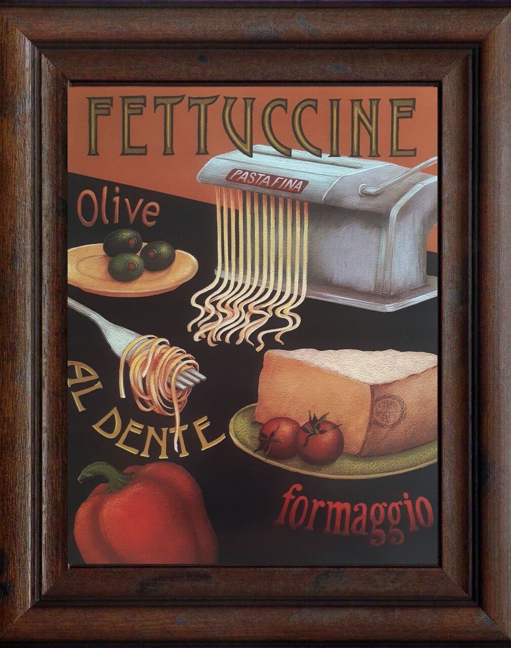 Gravura Coleção Cozinha Fettuccine 35,5 X 28 Cm