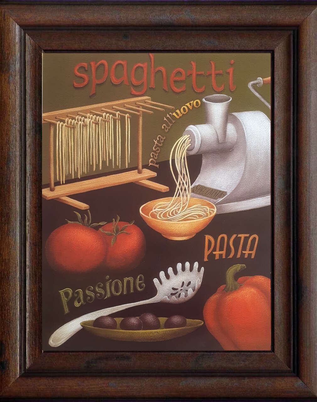 Gravura Coleção Cozinha Pasta II 35,5 X 28 Cm