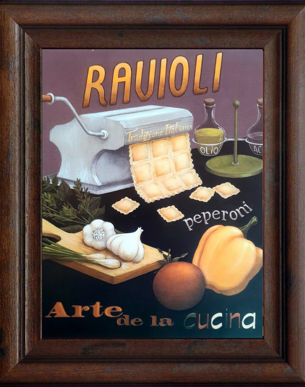 Gravura Coleção Cozinha Ravioli 35,5 X 28 Cm