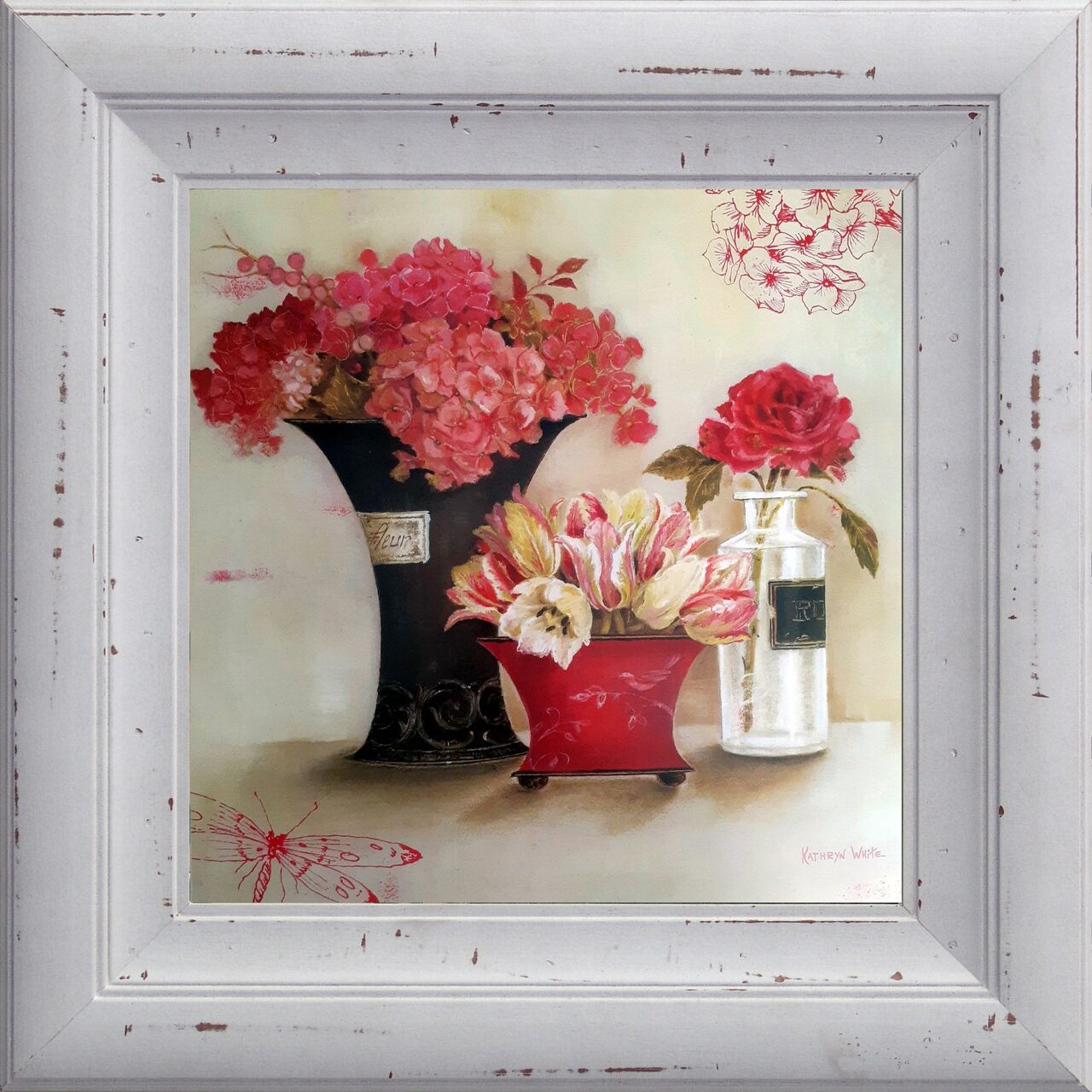Gravura Coleção Floridas 30 x 30 cm