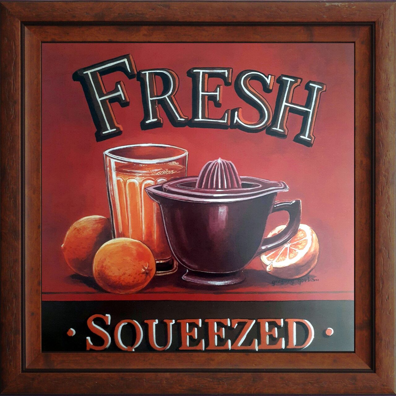 Gravura Da Coleção Cozinha  Fresh 45 X 45 Cm