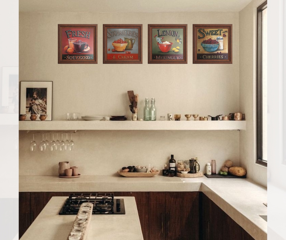 Gravura Da Coleção Cozinha  Fresh 45 X 45 Cm