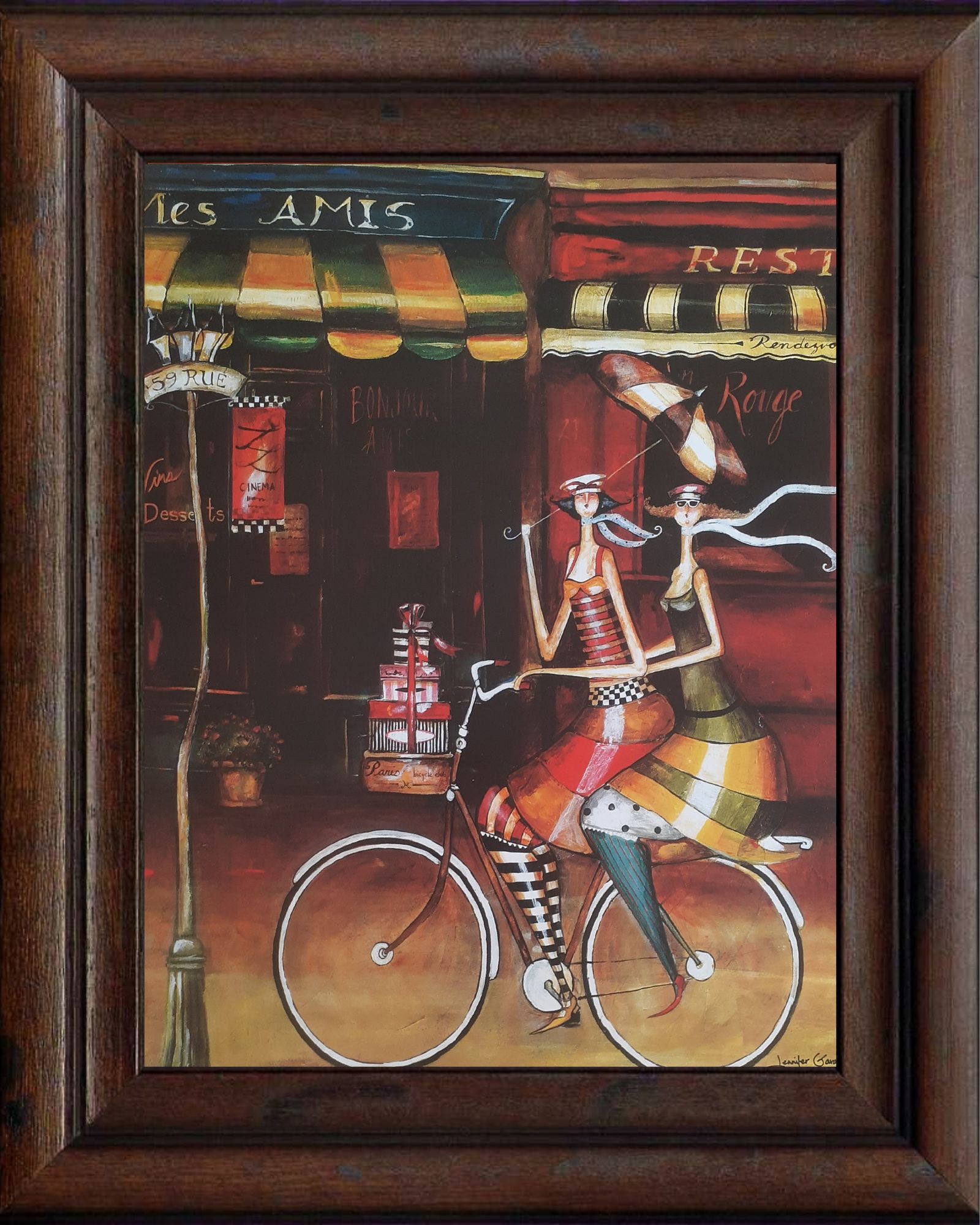 Gravuras Coleção Amigas Em Paris 35 X 28 Cm