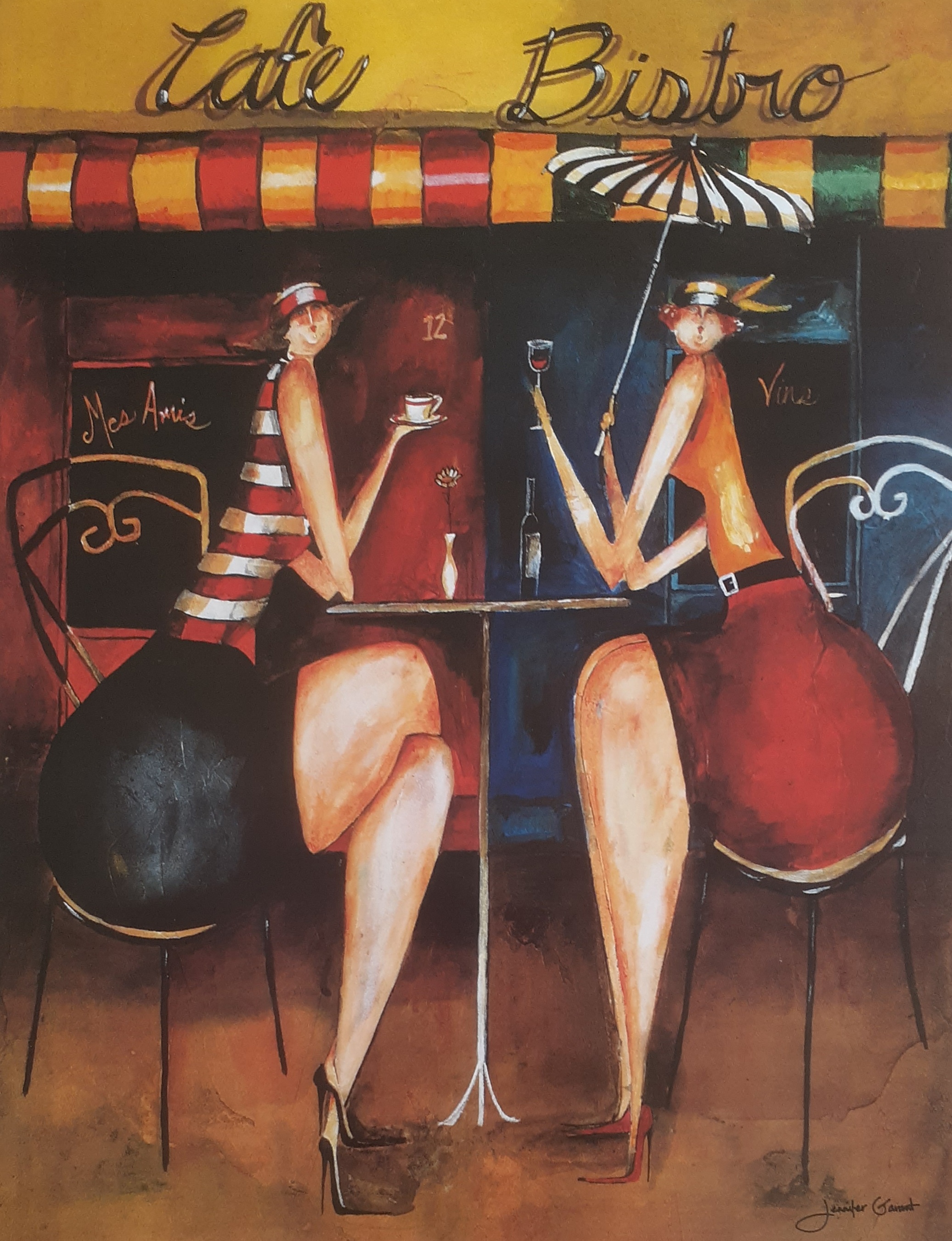 Gravuras Coleção Amigas Em Paris 35 X 28 Cm