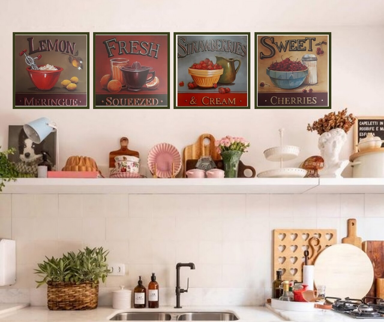 Gravuras Coleção Cozinha 45 X 45 Cm