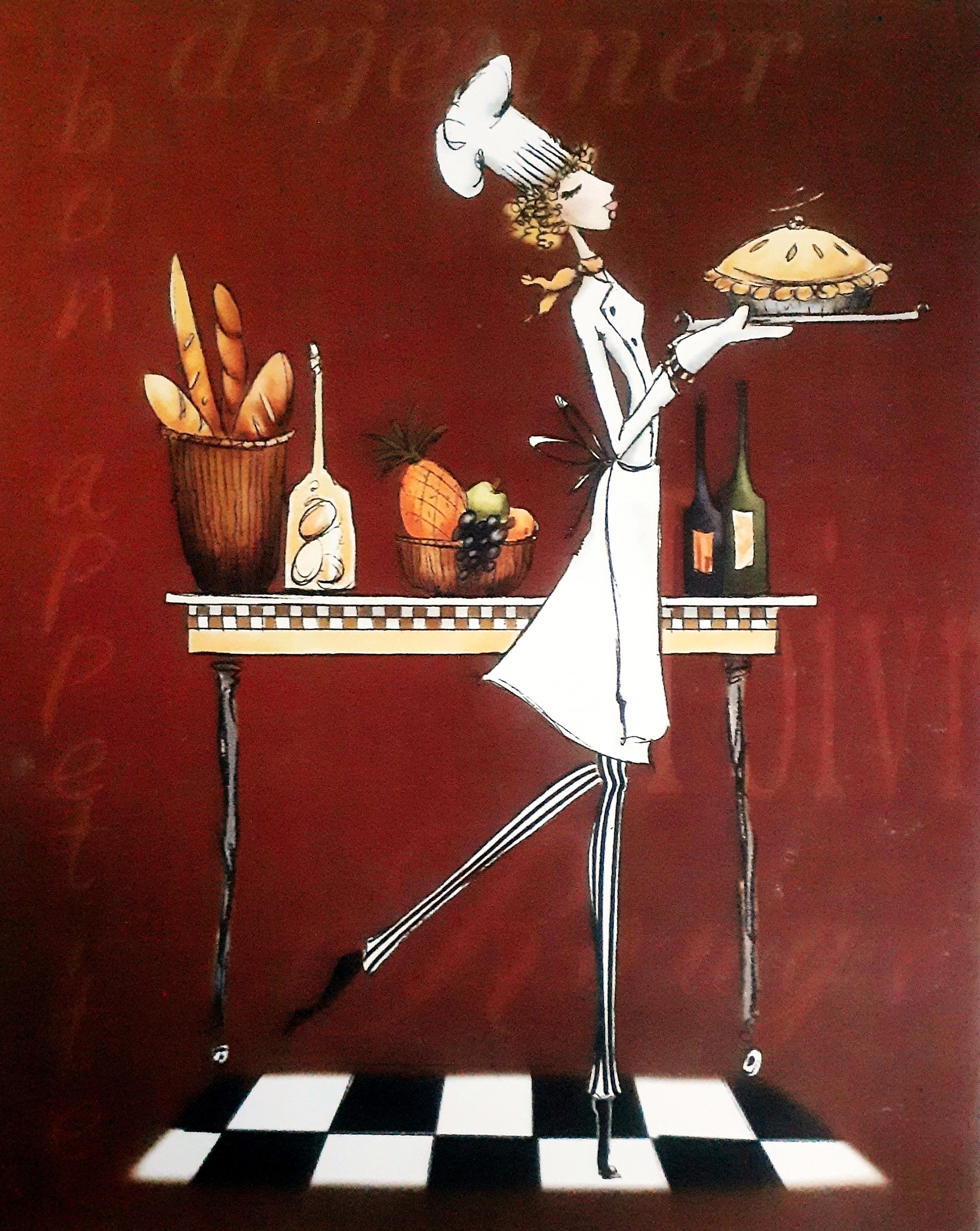 Gravuras Coleção Cozinha Bom Apetite 25 X 20 Cm