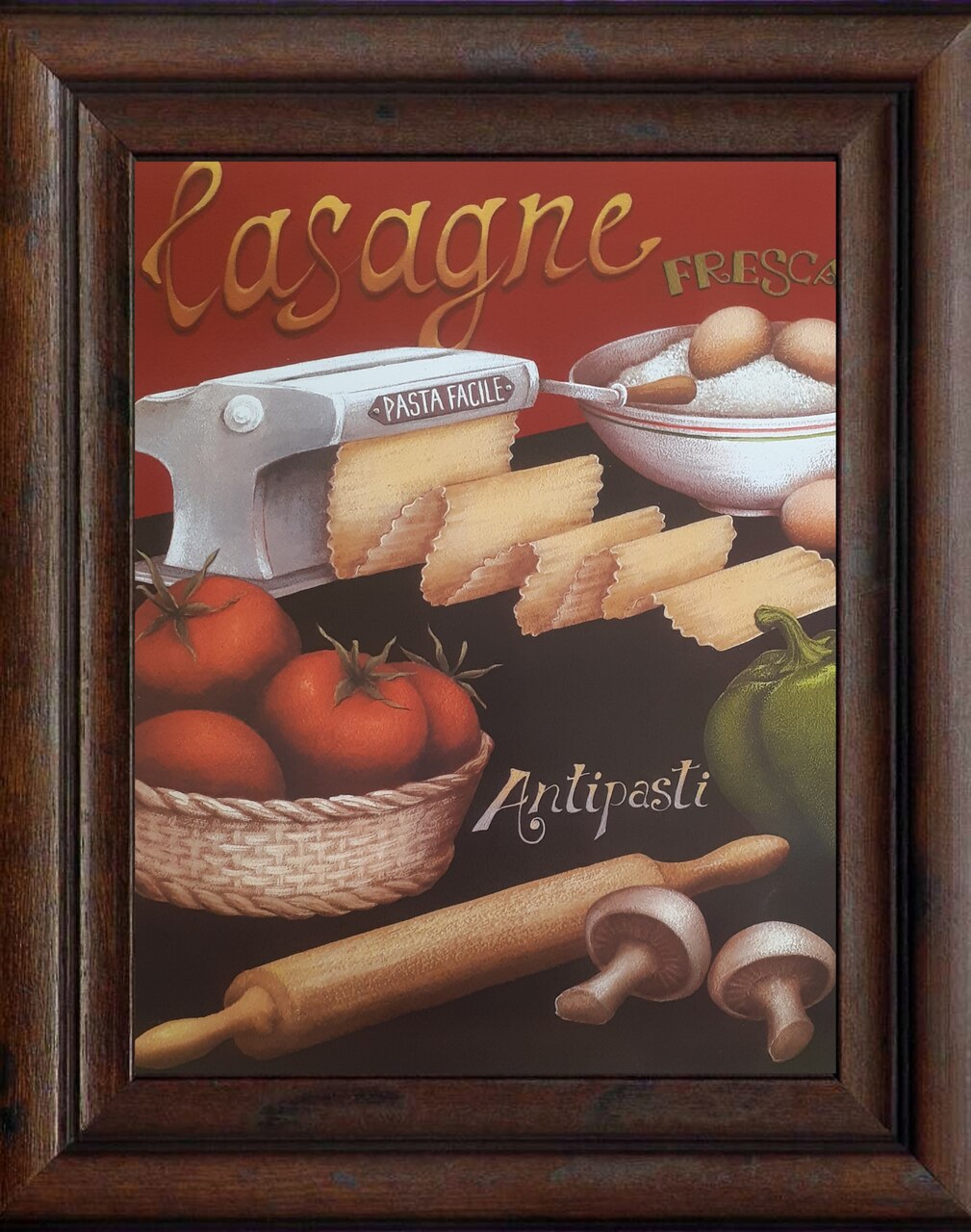 Gravuras Coleção Cozinha Massas 35,5 X 28 Cm