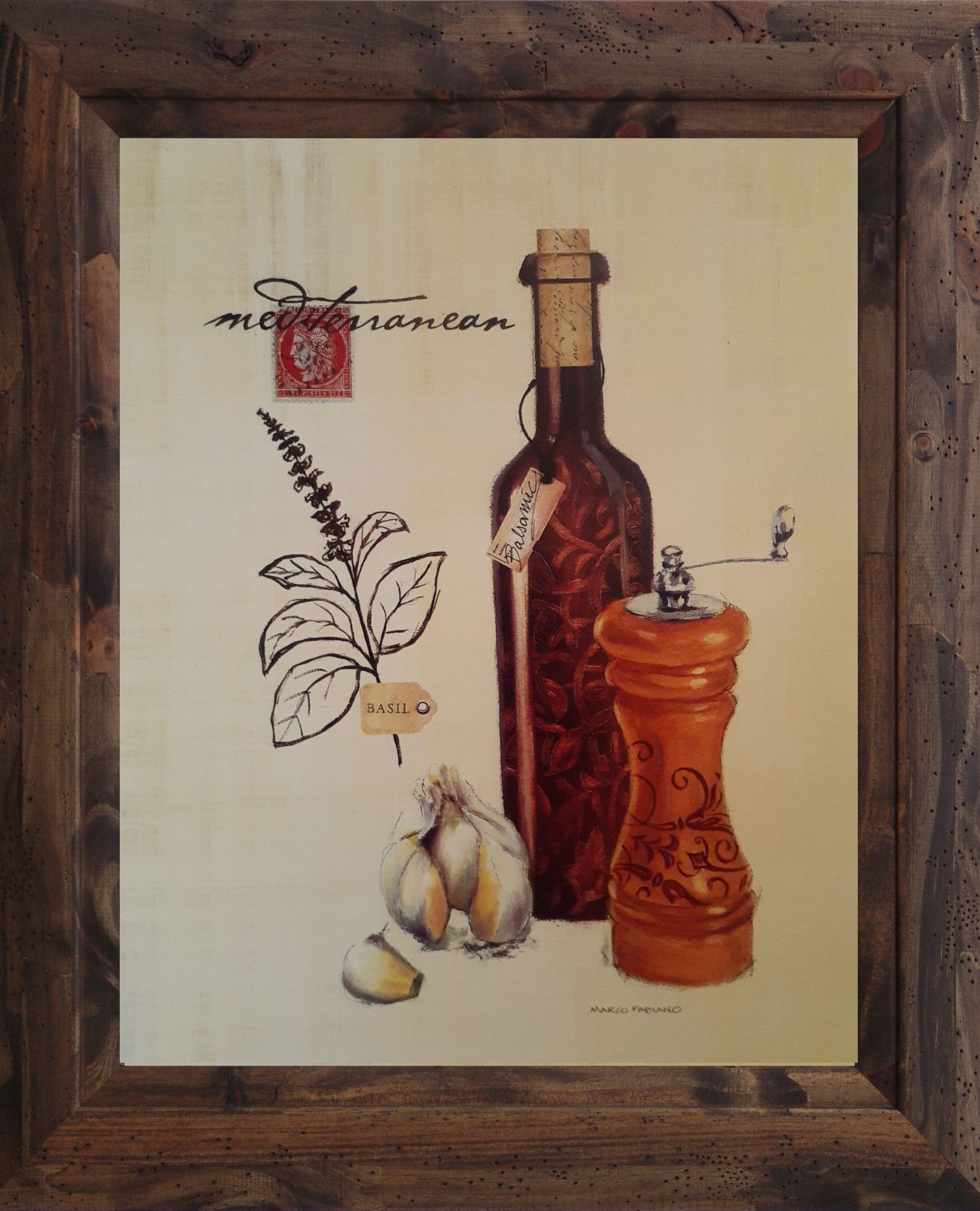 Gravuras Coleção Cozinha Temperos 21 X 15,5 Cm