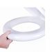 Assento Almofadado Convencional Astra Oval Branco