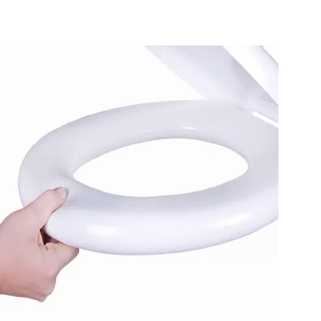 Assento Almofadado Convencional Astra Oval Branco