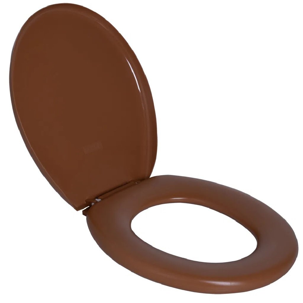 Assento Almofadado Convencional Astra Oval Camarelo