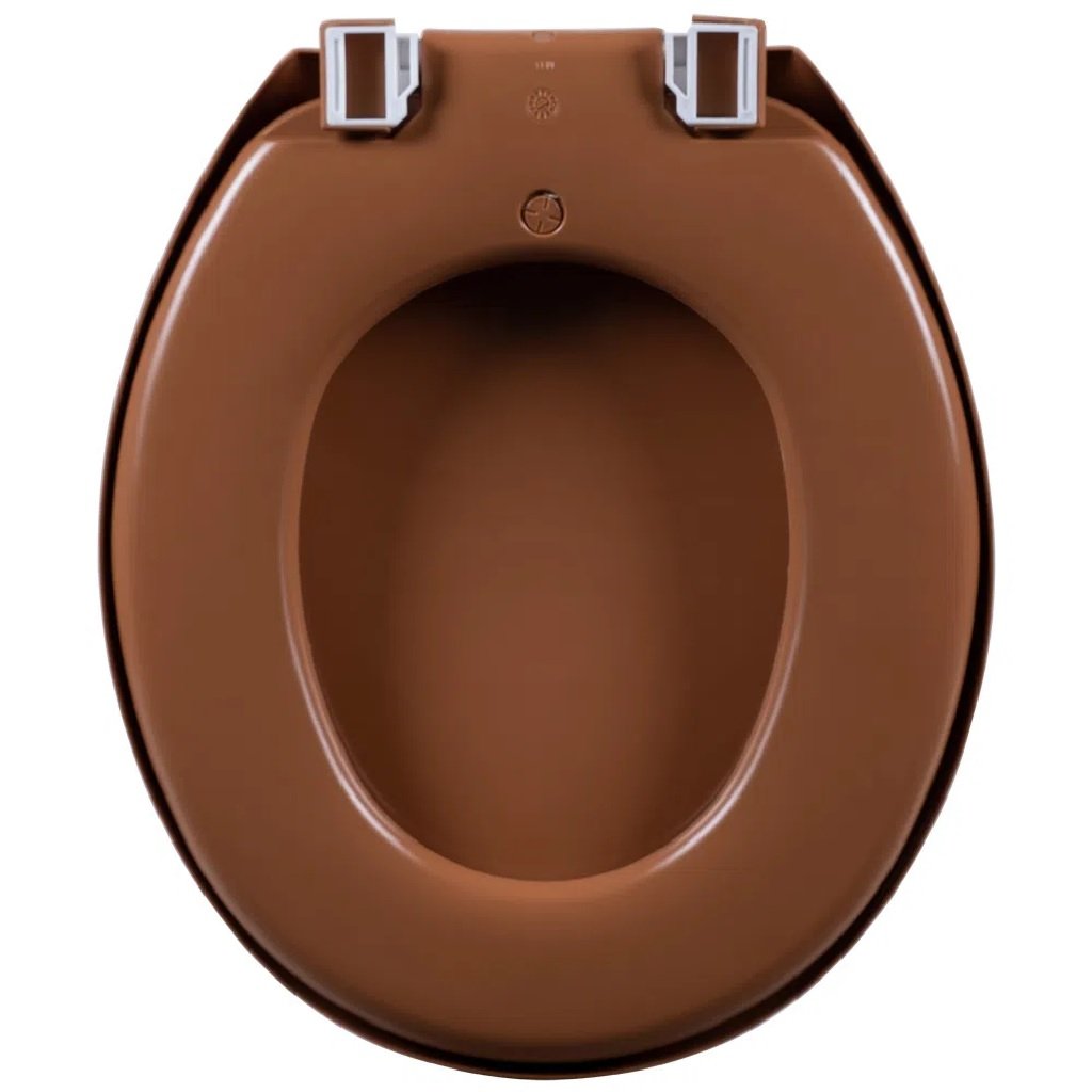 Assento Almofadado Convencional Astra Oval Camarelo